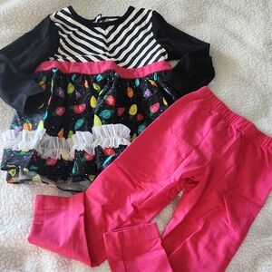 Ricrac & Ruffles Christmas tree light outfit Size 3T